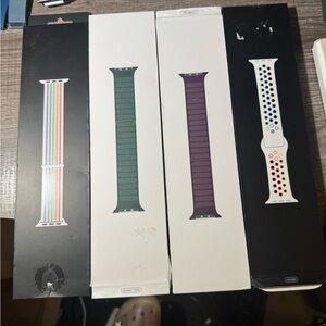 Apple Watch Bands - Rainbow, Green, Purple, White with Dots